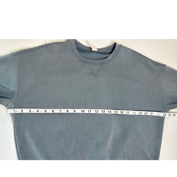 Spanx Air Essentials Blue Sweatshirt Long Sleeve Crewneck Casual Activewear S - Picture 6 of 6